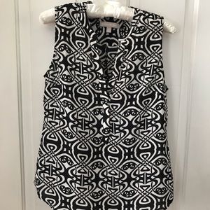 Comfy sleeveless top, Celtic print Banana Republic